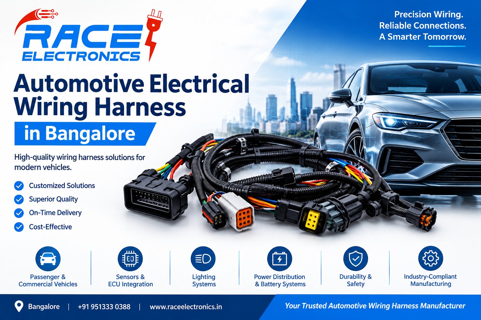 How Do Automotive and Elevator Wiring Harness Manufacturers in Bangalore Support Modern Industries? – raceelectronics