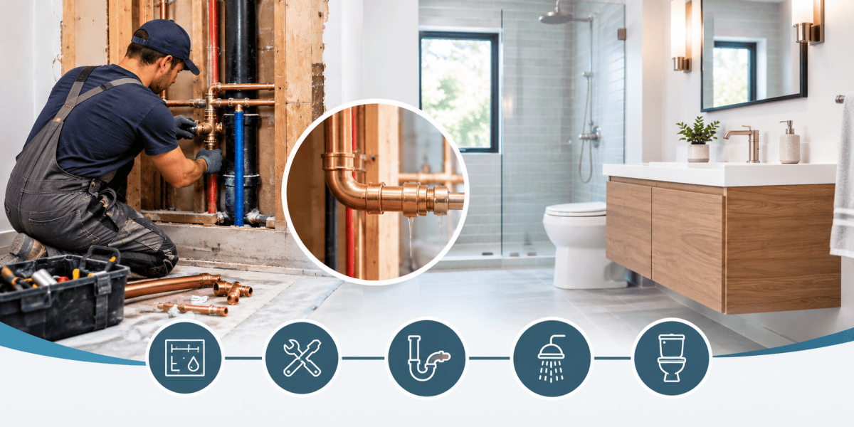 When Should Plumbing Be Addressed During a Bathroom Renovation? – Arbor Construction