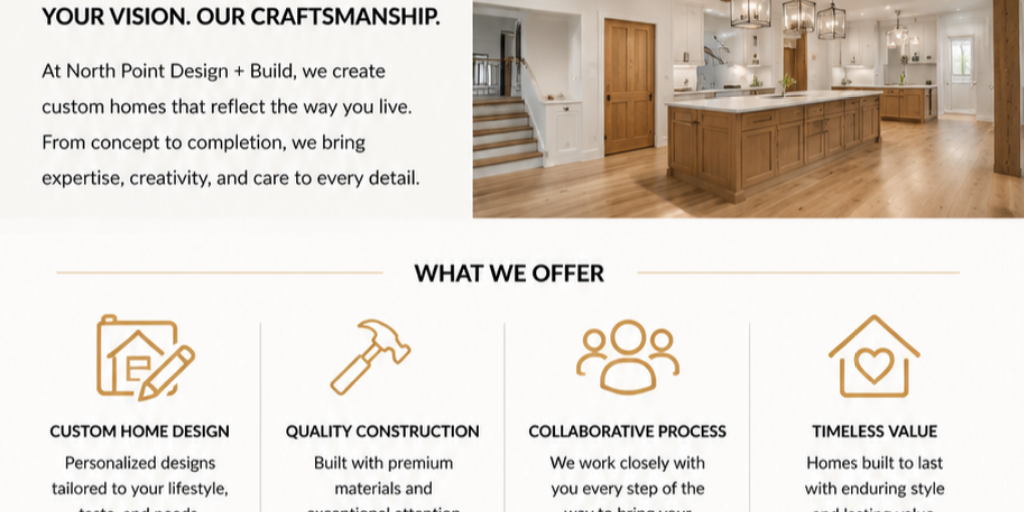 Modern Custom Home Builder Cumming GA by North Point Design Build - Infogram
