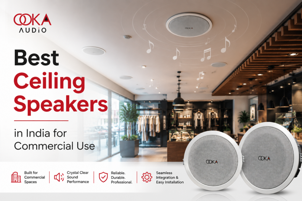 Best Ceiling Speakers in India for Commercial Use | Ooka Audio