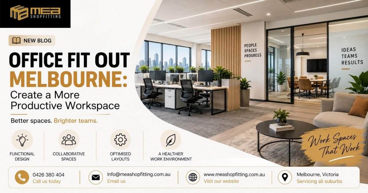 Office Fit Out Melbourne: Create a More Productive Workspace