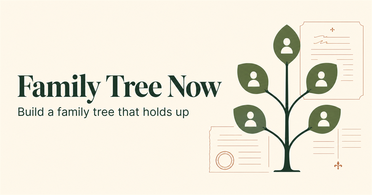 Family Tree Now — Build & Trace Your Family Free