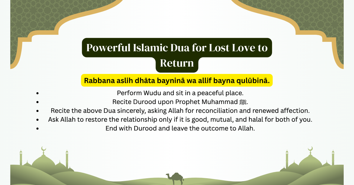 Powerful Islamic Dua for Lost Love to Return – Islamic Dua For Love Back