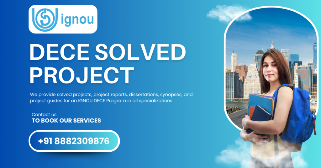 Book IGNOU Project Report Synopsis Sample Pdf Download