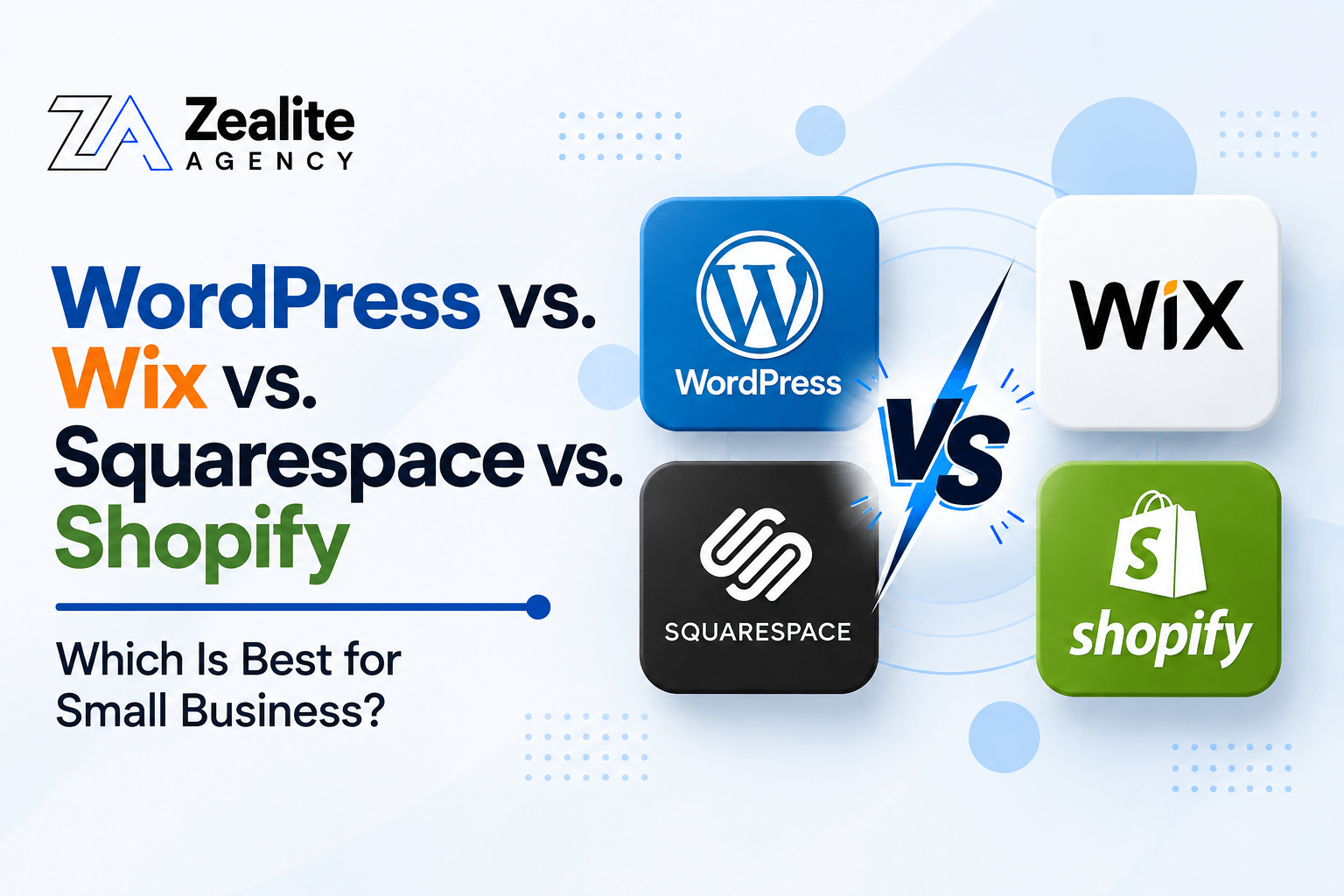 WordPress vs Wix vs Squarespace vs Shopify: Best Platform for Business