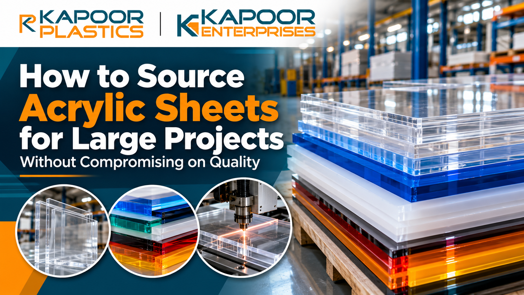 How to Source Acrylic Sheets for Large Projects Without Compromising on Quality – kapoorplastics