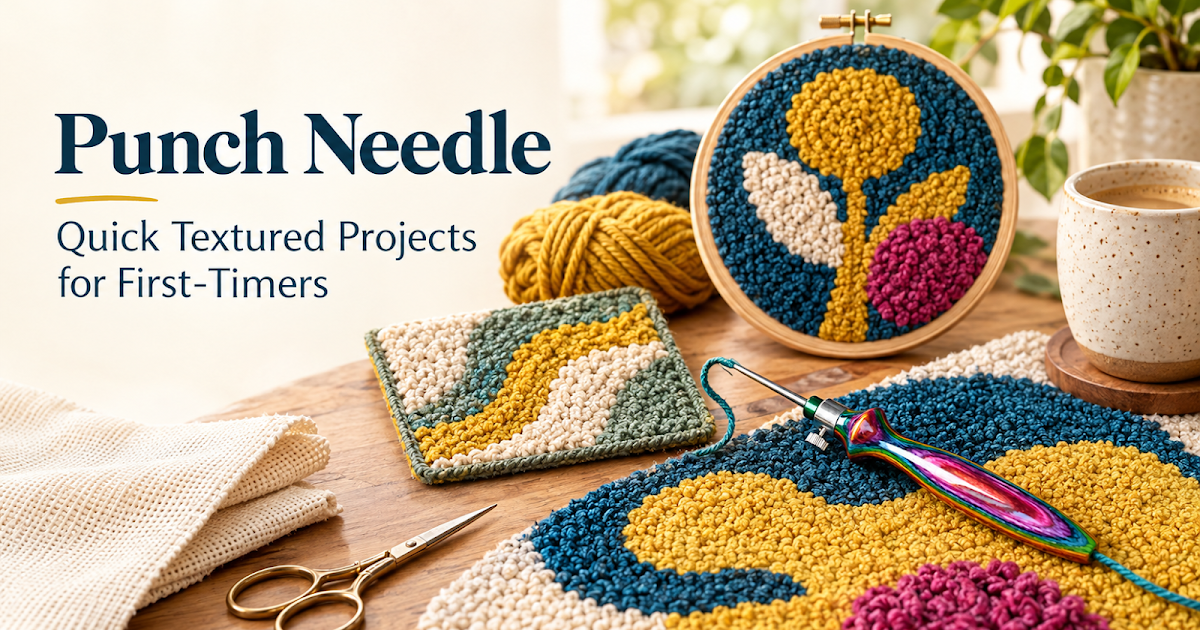 Punch Needle: Quick Textured Projects for First-Timers