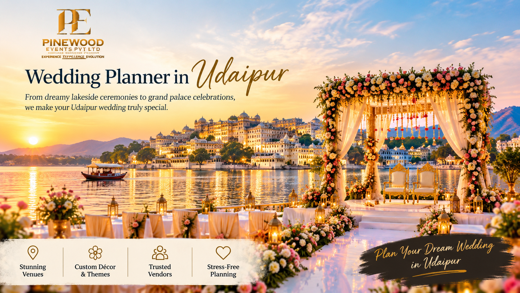 Wedding Planner in Udaipur, Jaipur & Noida: Your Guide to a Perfect Wedding – pineevents9