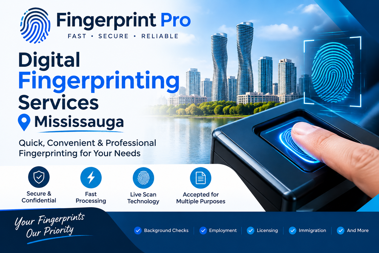 A Closer Look at Digital Fingerprinting Services Available in Mississauga – fingerprint Pro