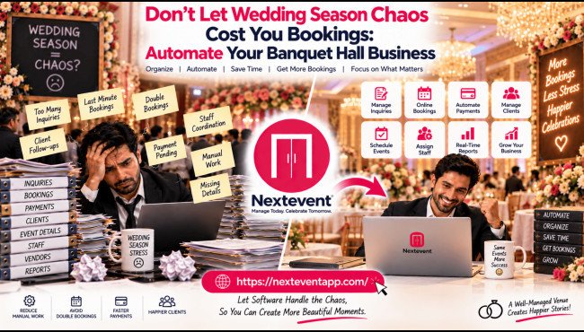 Don’t Let Wedding Season Chaos Cost You Bookings: Automate Your Banquet Hall Business | My Daily Activities